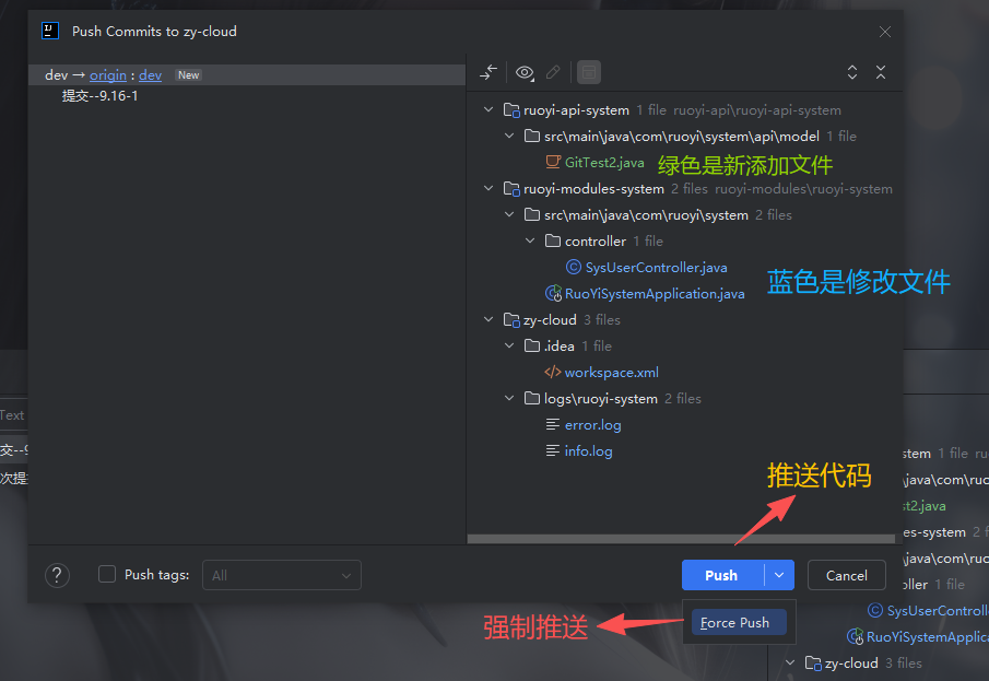 推送代码